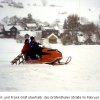 Motorschlitten auf dem Weg zur Arbeit